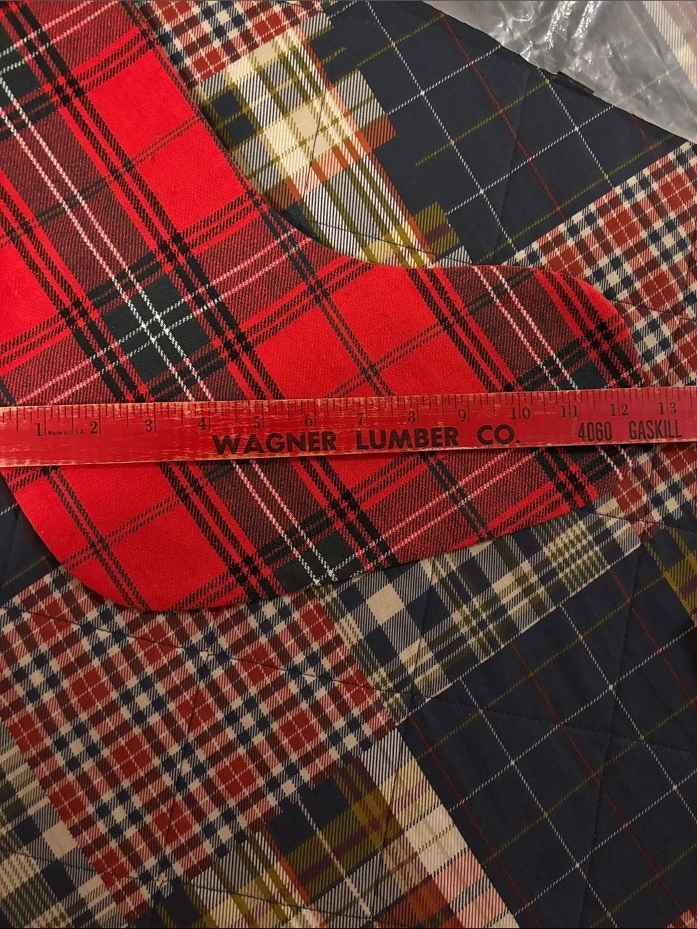 Williams Sonoma Red and Black Plaid Holiday Stocking